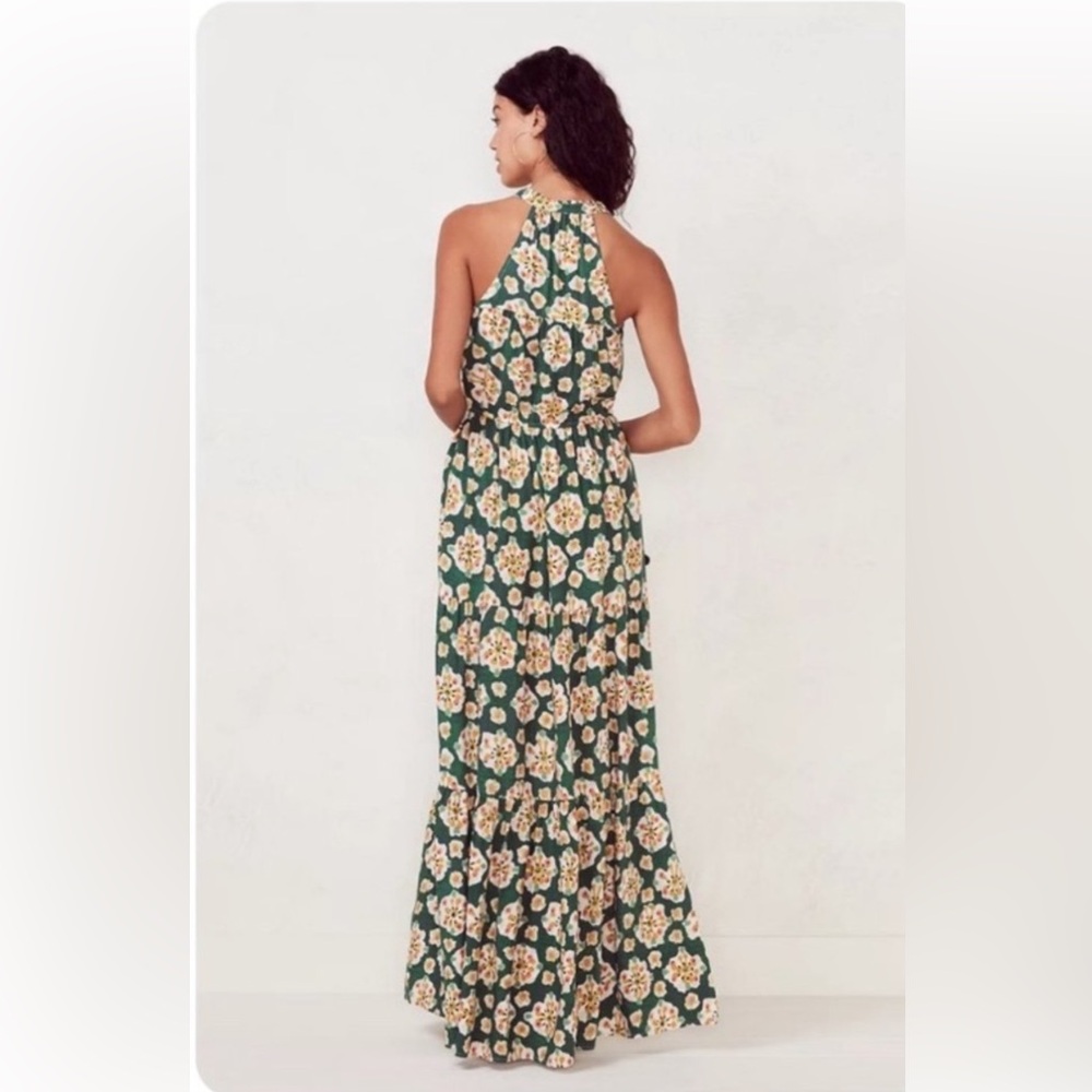 Gorgeous Green Printed Maxi dress! - Picture 3 of 11